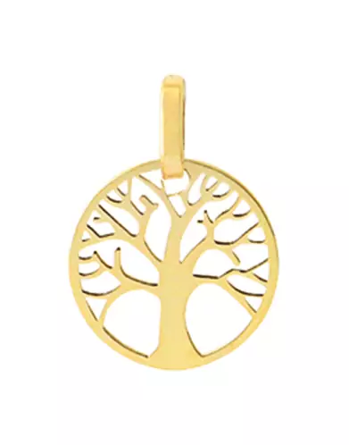 Pendentif Pampille Arbre de Vie Ajouré en Or