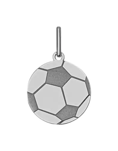 Pendentif en Or Gravé Ballon Foot