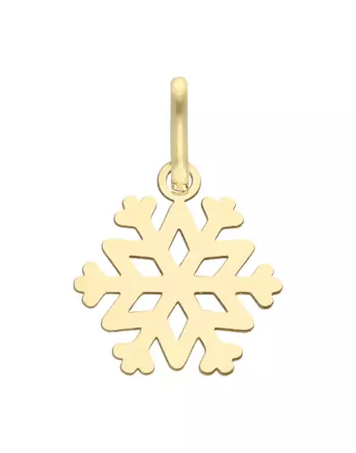 Pendentif Flocon Ajouré en Or