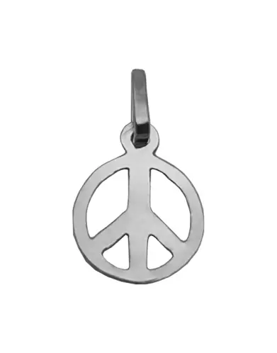 Pendentif Pampille Peace & Love Ajouré en Or