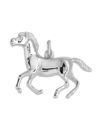 Pendentif Cheval au Galop en Or Massif