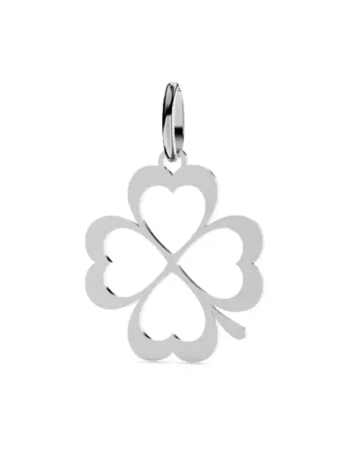 Pendentif Trèfle 4 Cœurs Ajourés en Or – Petit Modèle