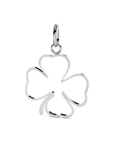 Pendentif Trèfle 4 Feuilles Ajouré en Or – Modèle Taille Intermédiaire