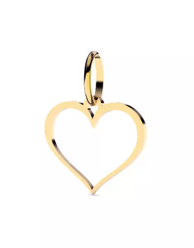 Pendentif Coeur Ajouré en Or Petit Modèle