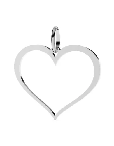 Pendentif Coeur Ajouré en Or Grand Modèle