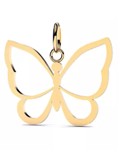 Pendentif Papillon Ajouré en Or – Grand Modèle