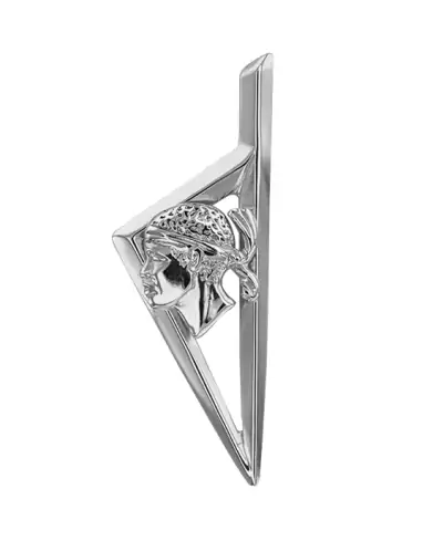 Pendentif Corse Géométrique Ajourée Relief en Or et Tête de Maure