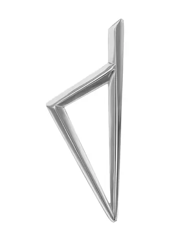 Pendentif Corse Géométrique Ajourée Relief en Or – Grand Modèle