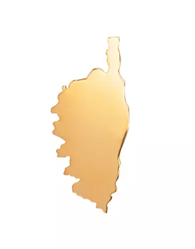 Pendentif Corse en Or Poli – Modèle Taille Intermédiaire