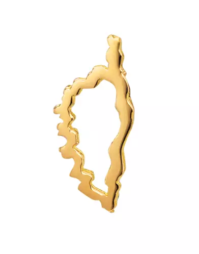 Pendentif Corse Ajouré en Or – Petit Modèle