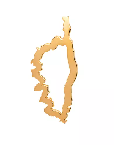 Pendentif Corse Ajouré en Or – Grand Modèle