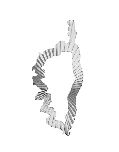 Pendentif Corse Ensoleillée et Ajourée en Or – Grand Modèle